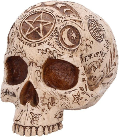 Apothecary Skull Figurine – Occult Gothic Decorative Skull Ornament