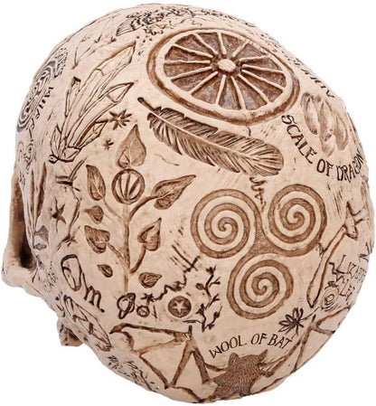 Apothecary Skull Figurine – Occult Gothic Decorative Skull Ornament