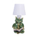 Nemesis Now Bookwyrm Green Dragon Lamp - Touch Control USB Rechargeable Fantasy Desk Light, Hand Painted Polyresin Collectible, 24.4cm