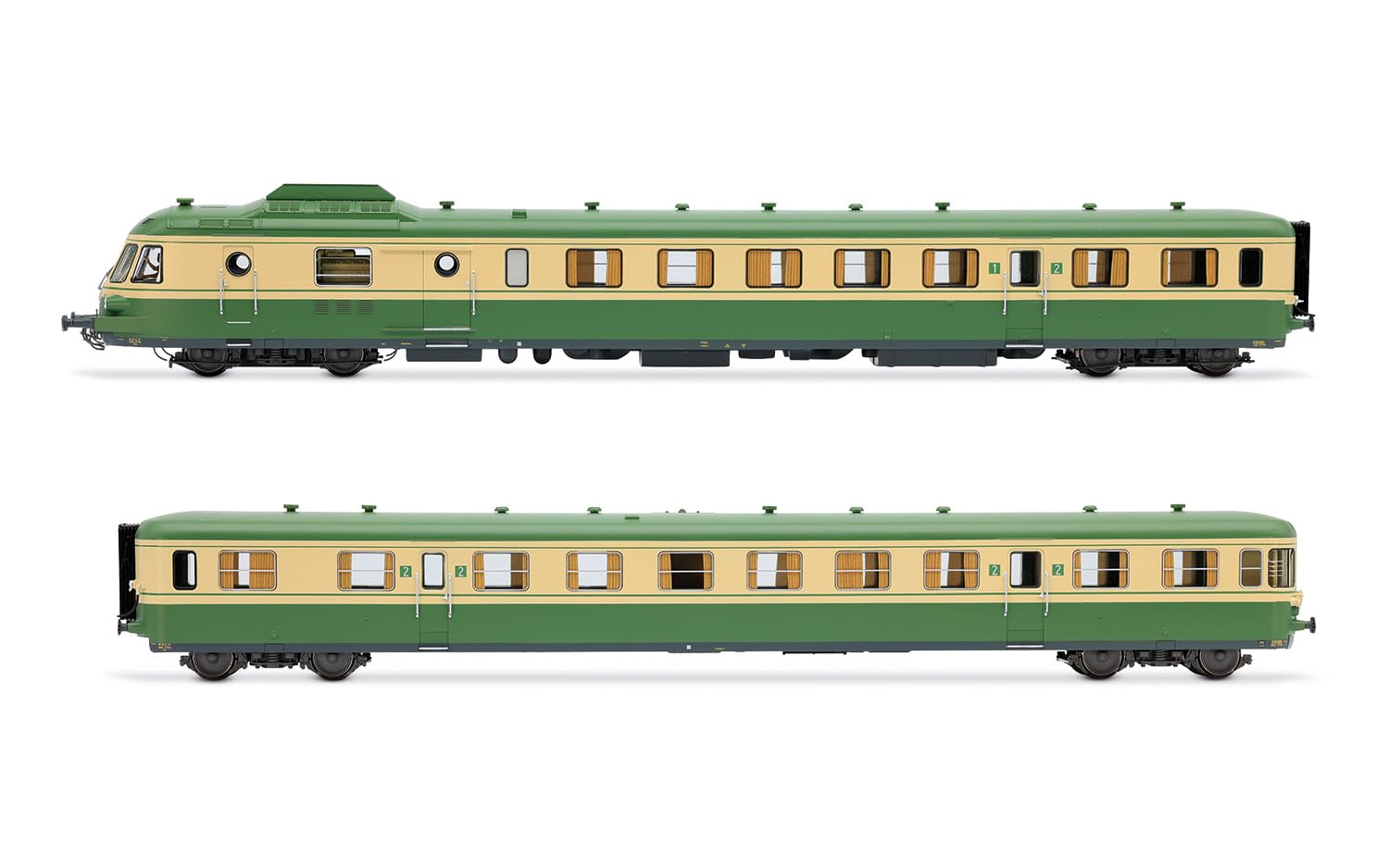 JOUEF HJ2462S SNCF, diesel railcar RGP I with trailer, green/beige livery, ep. IV, with DCC sound decoder Railway 1x Diesel Locomotive