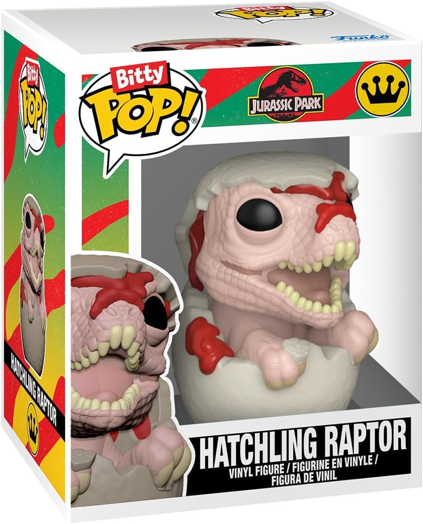 Funko Bitty POP! 4 Pack: Jurassic Park - John Hammond, Tyrannosaurus (Fossil), Stygimoloch, Velociraptor - 1 in 6 Chance of Receiving the Rare Chase Variant - Styles May Vary - 0,9 Zoll (2,2 cm