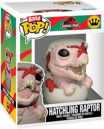Funko Bitty POP! 4 Pack: Jurassic Park - John Hammond, Tyrannosaurus (Fossil), Stygimoloch, Velociraptor - 1 in 6 Chance of Receiving the Rare Chase Variant - Styles May Vary - 0,9 Zoll (2,2 cm