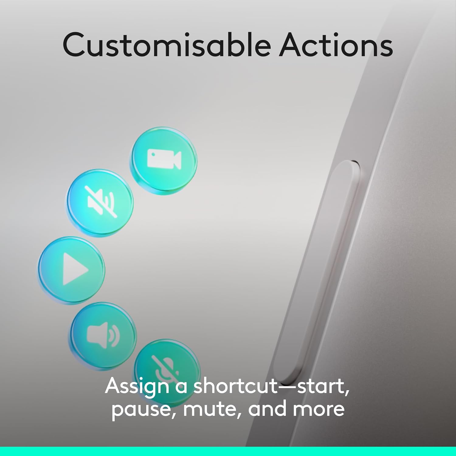 Logitech Spotlight 2 Presentation Remote, Wireless Presentation Clicker with Haptics, Digital Highlighting, Customisable Actions, Laser Pointer, Quick Charge, Bluetooth, and USB-C - Sand