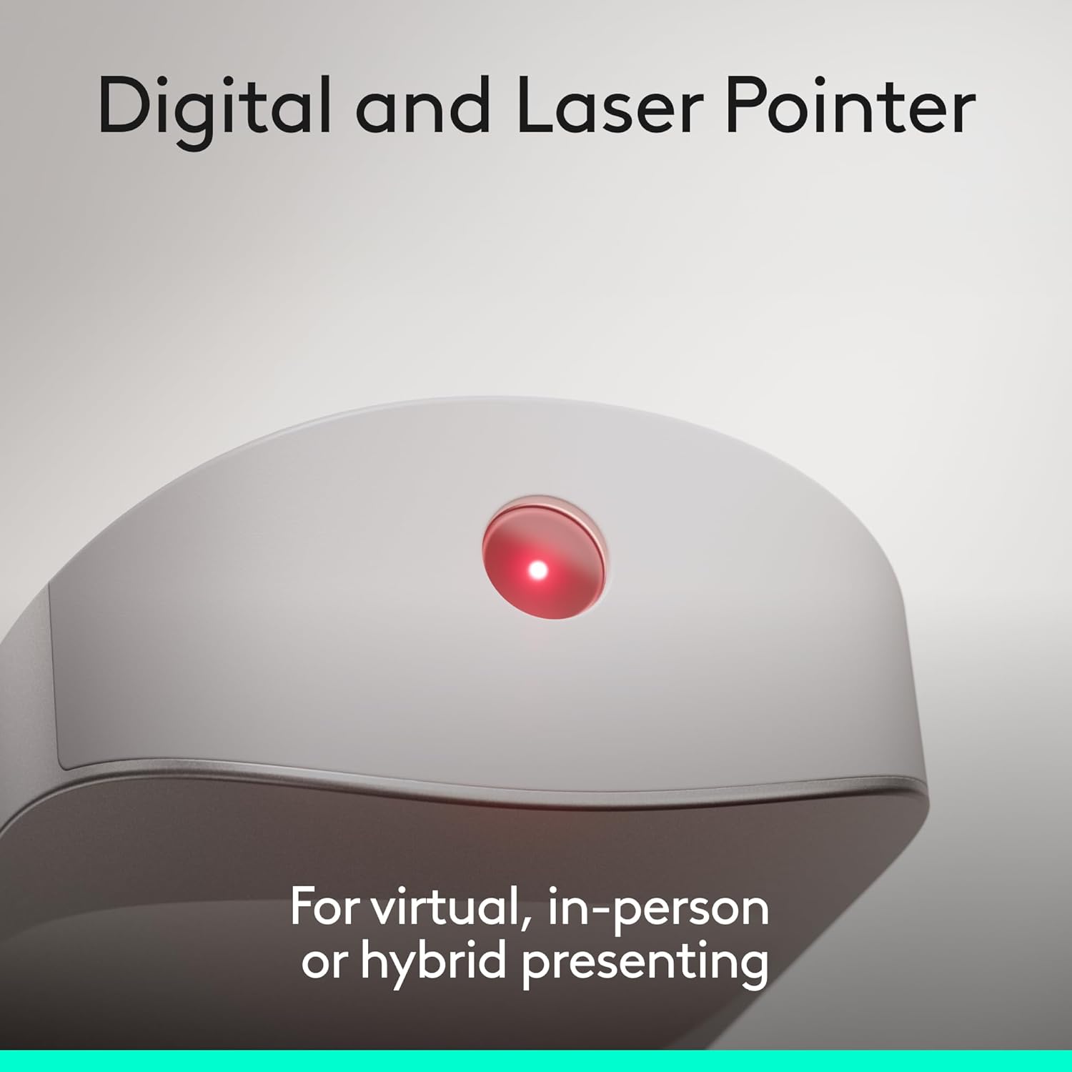 Logitech Spotlight 2 Presentation Remote, Wireless Presentation Clicker with Haptics, Digital Highlighting, Customisable Actions, Laser Pointer, Quick Charge, Bluetooth, and USB-C - Sand