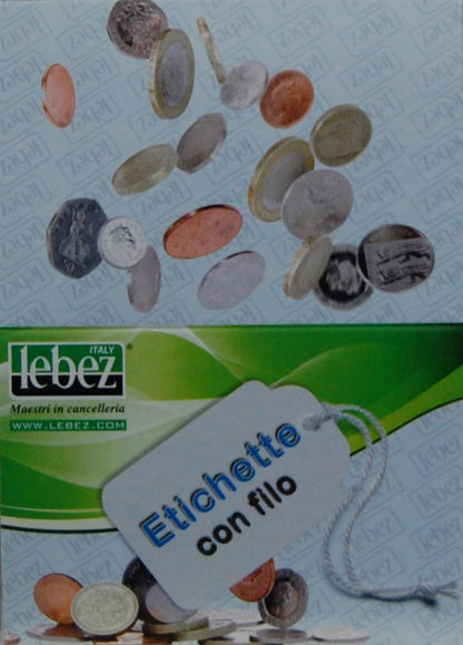 LEBEZ scatola 1000 etichette con filo a383 (7x19mm