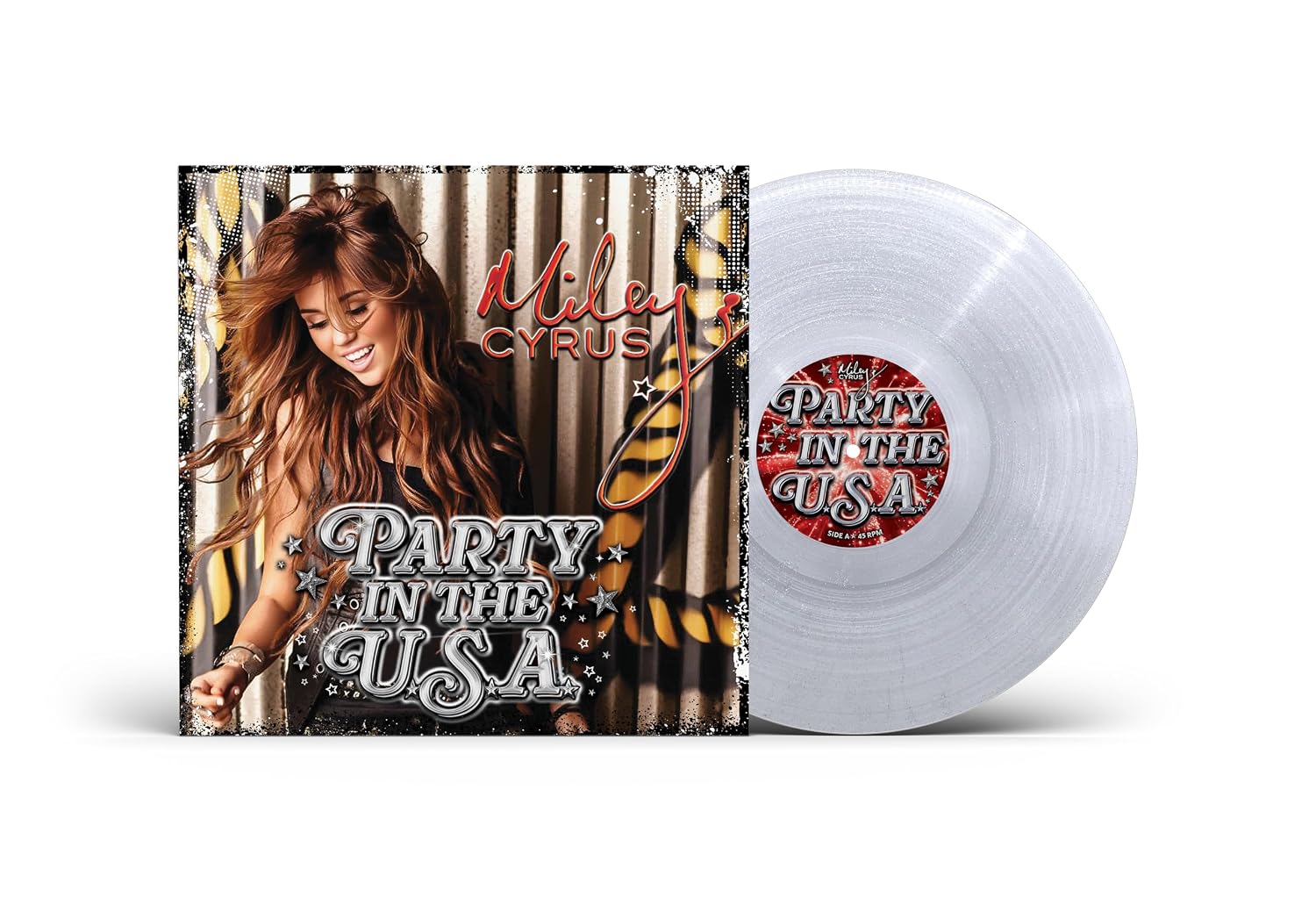 Party in the U.S.A. Clear/Glitter Single