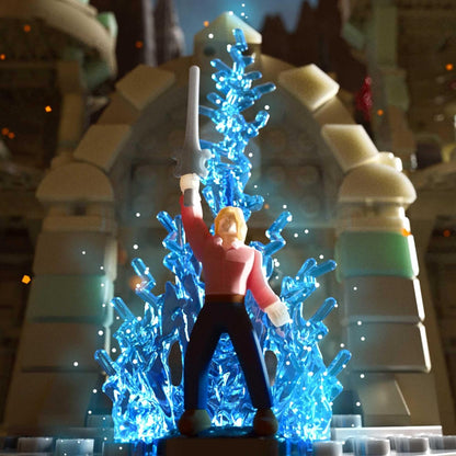 Mattel Brick Shop Masters of the Universe Building Set, Battle of Castle Grayskull with 867 Pieces and 16 Figures, Adult Collectors and Ages 13+ , JMB32