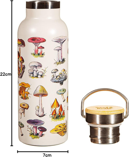 Sass & Belle Vintage Mushroom Metal Water Bottle
