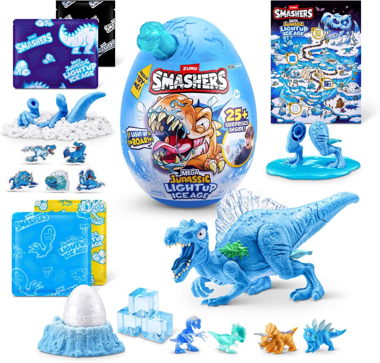 Smashers Surprise Egg Dino Ice Age Light Up S1 Mega Egg