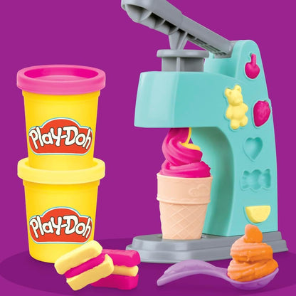 Play-Doh 4 Mini Classic Set: Parrucchiere, Veterinario, Gelateria e Fabbrica del divertimento; Gioco creativo; Classico; Et? 3+