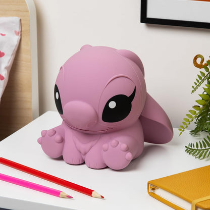 Paladone Disney Angel SquishyGlo Rechargeable Silicone Night Light, 14.5cm, 1–3 Hour Timer, 3 Brightness Levels, Officially Licensed