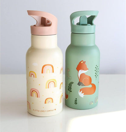 A Little Lovely Company - Stainless Steel Drinking Bottle - Forest Friends