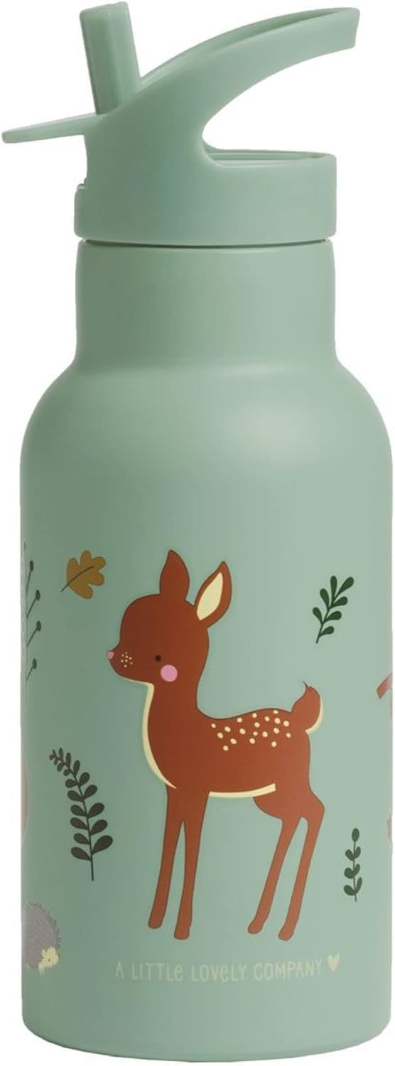 A Little Lovely Company - Stainless Steel Drinking Bottle - Forest Friends