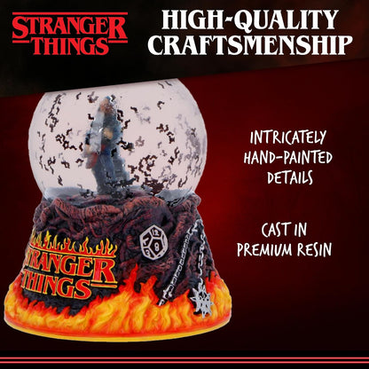 Nemesis Now Stranger Things Eddie's Sacrifice Snow Globe - Officially Licensed Eddie Munson Guitar Scene Hellfire Club Collectible, 14.5cm