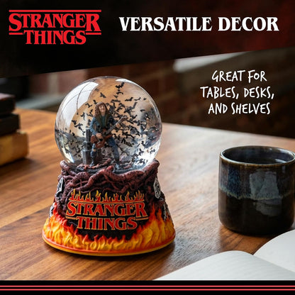 Nemesis Now Stranger Things Eddie's Sacrifice Snow Globe - Officially Licensed Eddie Munson Guitar Scene Hellfire Club Collectible, 14.5cm