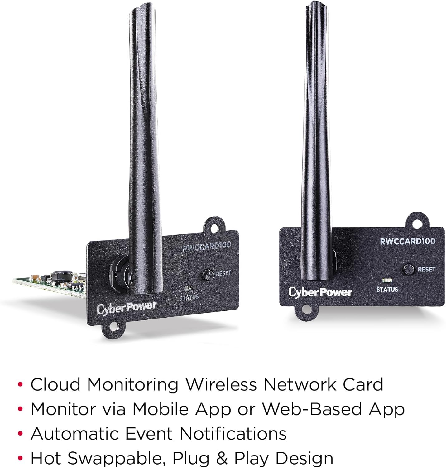 CyberPower Remote Cloud Card RWCCARD100 - Connection via Antenna, for PR, OR, CPS-PRO, and NEW OLS/OL series with short LAN-slot