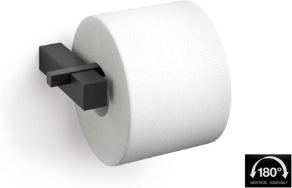 Zack Carvo Toiletrolhouder - Zonder Klep - Zwart