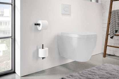 Zack Carvo Toiletrolhouder - Zonder Klep - Zwart
