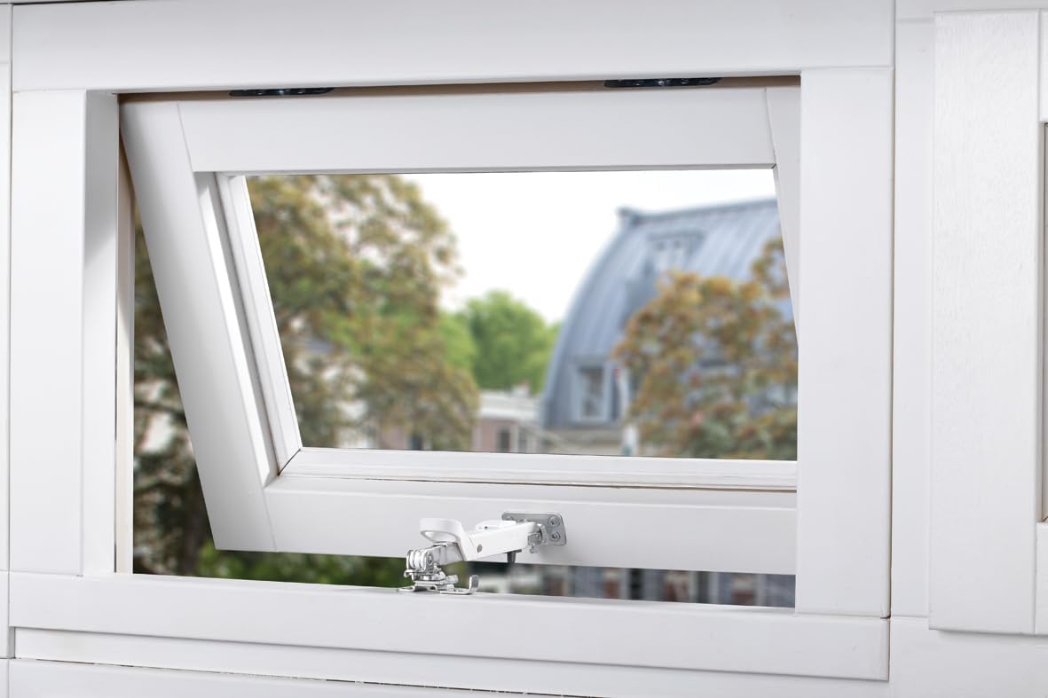 Axa Veiligheids Combi- Raamuitzetter - Axaflex Security - Kierstandhouder Raam - Wegdraaibaar - Afsluitbaar - Skg* - Rvs