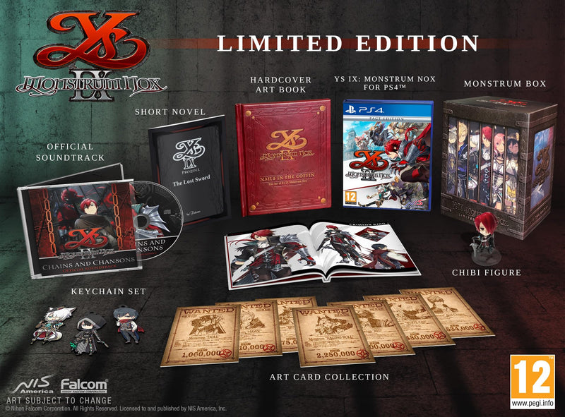 Ys IX: Monstrum Nox – Limited Edition (PS4), Ys IX: Monstrum Nox – Limited Edition (PS4)