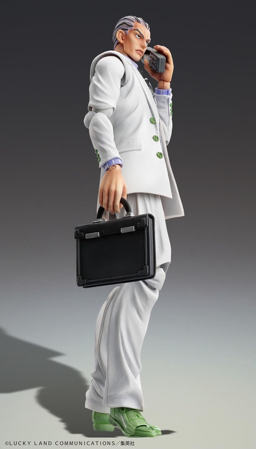 Medicos Entertainment Super Action Figure, JoJo's Bizarre Adventure Part 4, Yoshikage Kira, Approx. 5.7 inches (145 mm), PVC, ABS & Nylon, Pre-painted Action Figure
