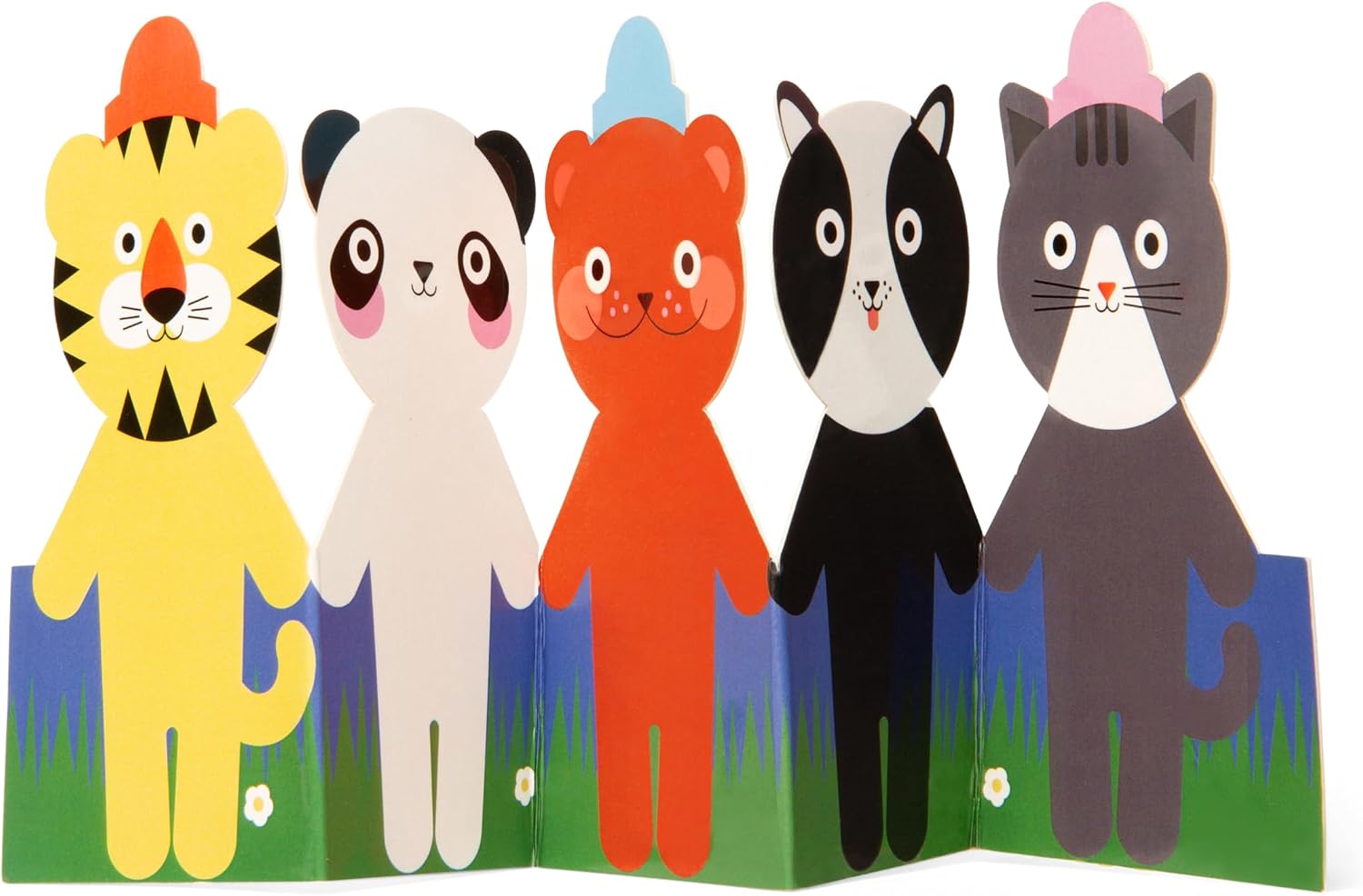 Kikkerland Dierenverkleedstickers - herbruikbaar stickerboek met mix en match - inclusief 10 dieren en 6 vellen stickers (42 in totaal