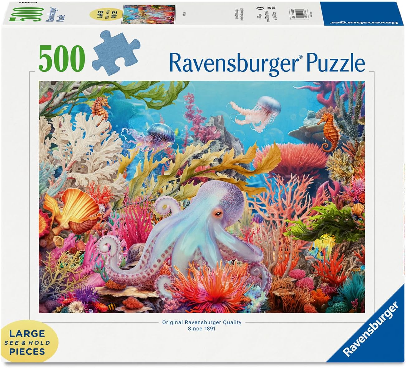 Ravensburger puzzel Reef Life 500XL - kleurrijke onderwaterwereld
