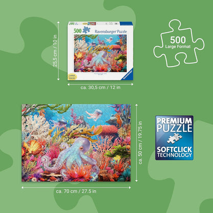 Ravensburger puzzel Reef Life 500XL - kleurrijke onderwaterwereld