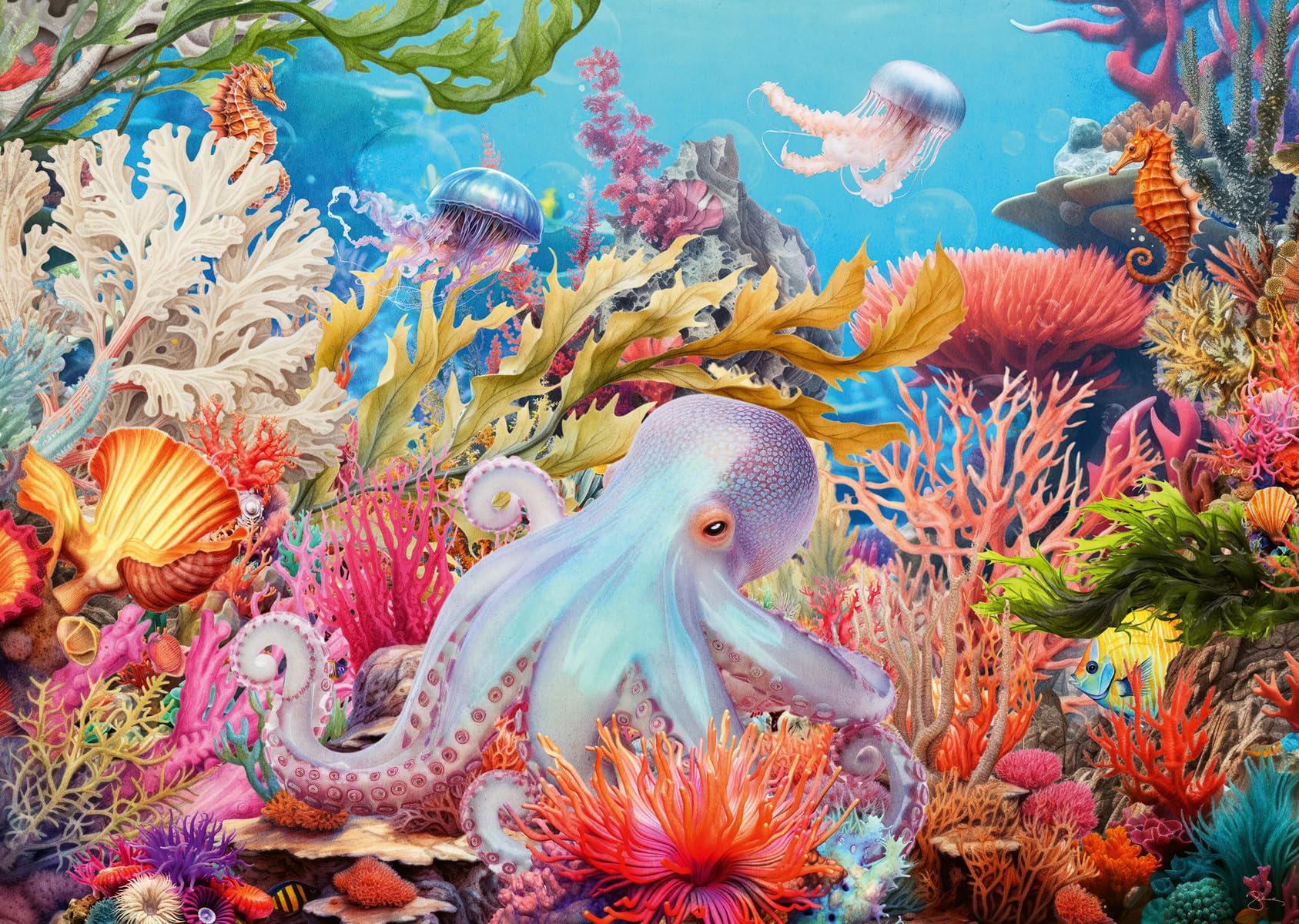 Ravensburger puzzel Reef Life 500XL - kleurrijke onderwaterwereld