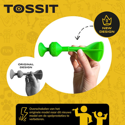 TOSSIT Werpspel Met Zuignap, Leuk Spel Voor Binnen En Buiten, Hecht Op Muur, Vloer En Ramen, Alternatief Voor Darts, Petanque En Bocce, Duurzaam Siliconen, Starter Pack
