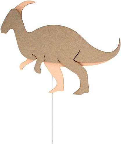 Van Tjalle en Jasper - Van Tjalle en Jasper - Dino Wandlamp Triceratops - Hout