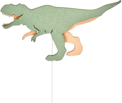 Van Tjalle en Jasper - Van Tjalle en Jasper - Dino Wandlamp T-rex - Hout
