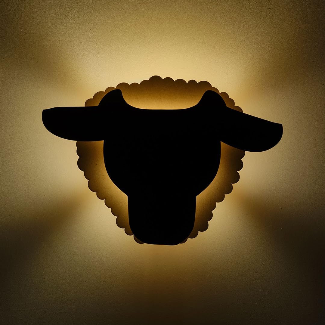 Van Tjalle en Jasper - Van Tjalle en Jasper - Schaap Wandlamp - Hout