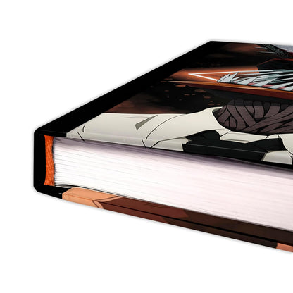 ABYSTYLE CHAINSAW MAN A5 Notebook - Official Product - A5 Size - Hardcover - Ruled Pages - Collector Design