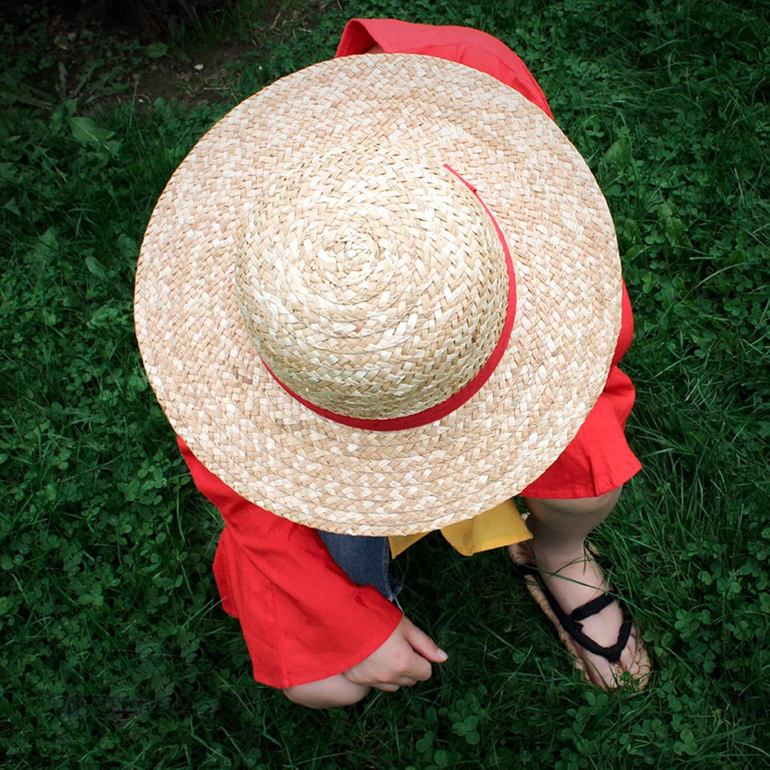 ABYSTYLE One Piece Luffy Straw Hat - Official Product - Adult Size - Pirate Cosplay Accessory - Iconic Headwear