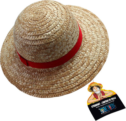 ABYSTYLE One Piece Luffy Straw Hat - Official Product - Adult Size - Pirate Cosplay Accessory - Iconic Headwear