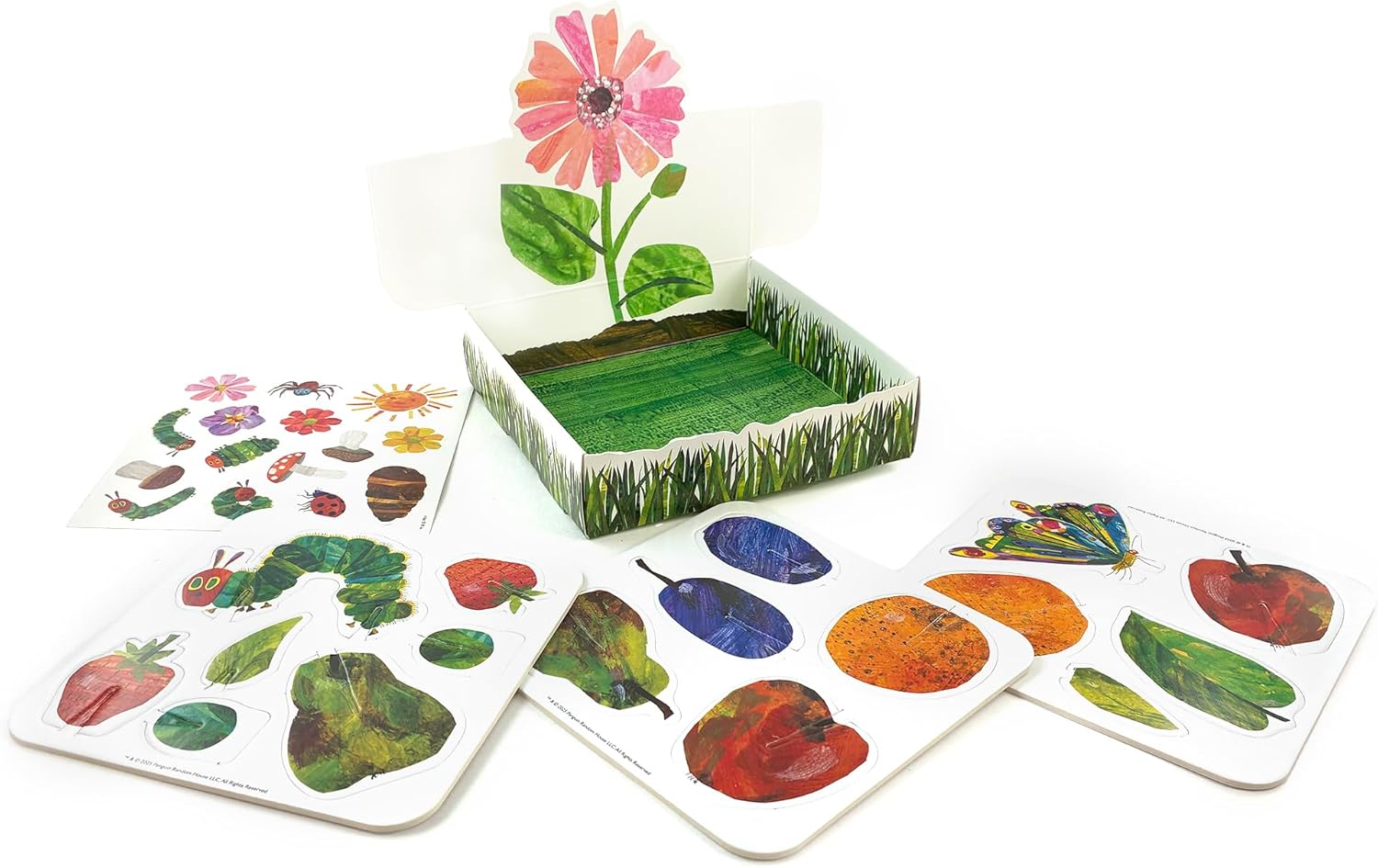 PLAYPRESS The Very Hungry Caterpillar Garden Playsets - Eco-Friendly Building Toys - Construction Toys for Ages 4+