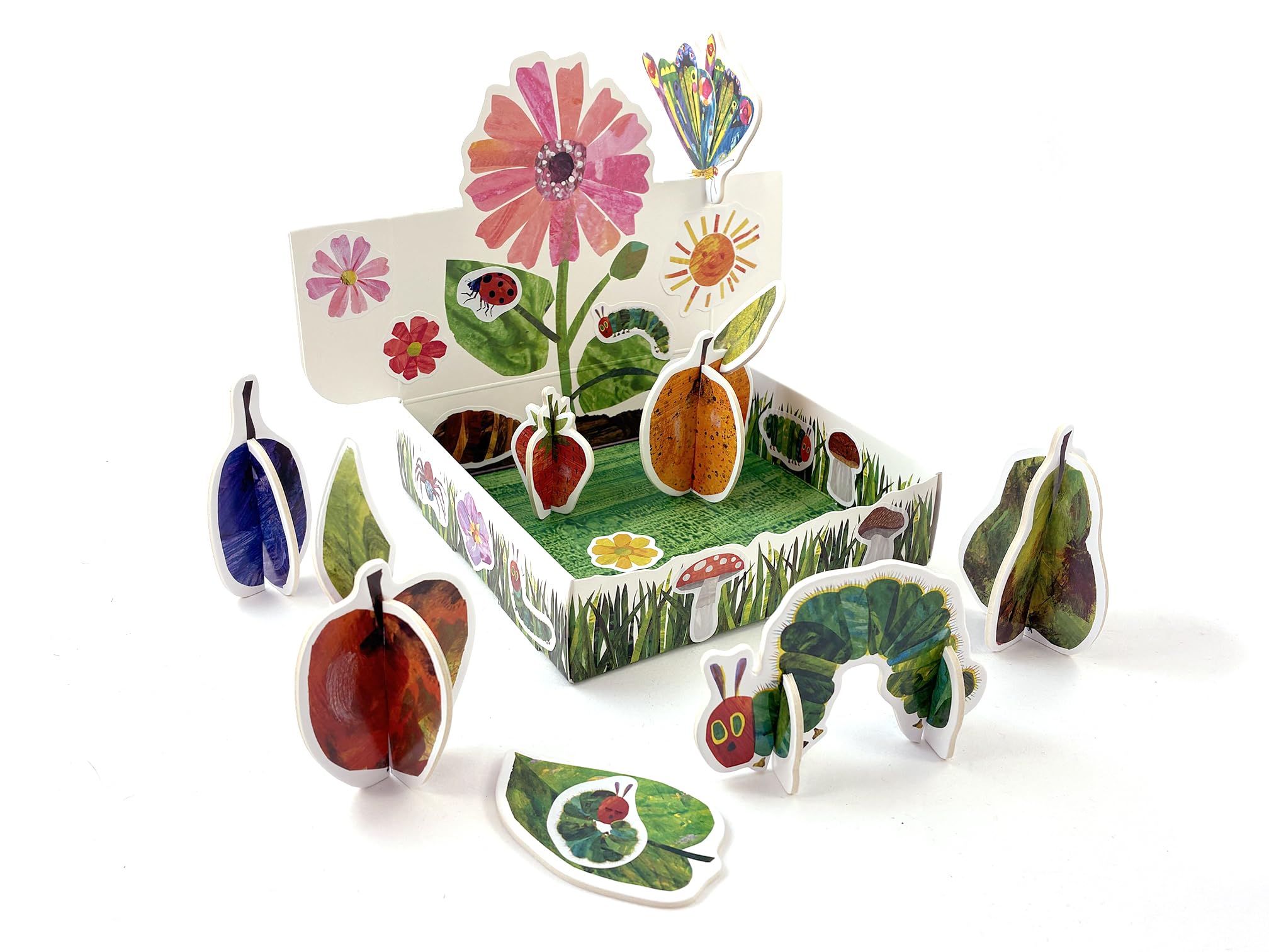 PLAYPRESS The Very Hungry Caterpillar Garden Playsets - Eco-Friendly Building Toys - Construction Toys for Ages 4+