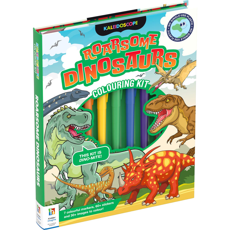 Hinkler - Kaleidoscope Roarsome Dinosaurs Colouring Kit