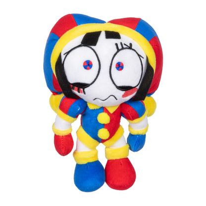 Amazing Digital Circus Deluxe Pomni pluche figuur, 20 cm figuur gemaakt van hoogwaardige materialen en borduurwerk, verzamel Caine, Pomni, Kinger, Jax en Ragatha