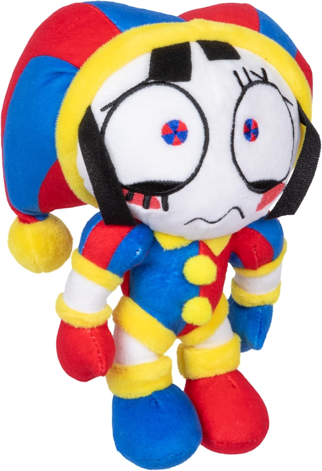 Amazing Digital Circus Deluxe Pomni pluche figuur, 20 cm figuur gemaakt van hoogwaardige materialen en borduurwerk, verzamel Caine, Pomni, Kinger, Jax en Ragatha