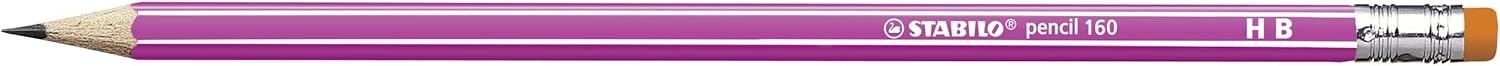 STABILO - Grafietpotlood met gum - Pencil 160 - HB - Set Van 4 Stuks