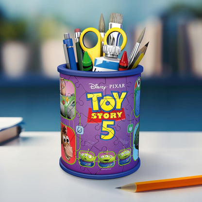 Ravensburger 3D Puzzle 12008068 - Utensilo Toy Story - Stiftehalter für Toy Story Fans ab 6 Jahren, Schreibtisch-Organizer für Erwachsene und Kinder