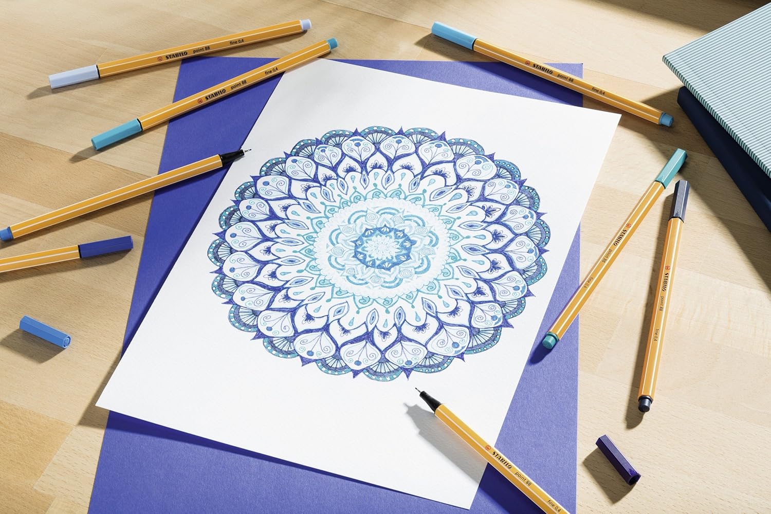 Stabilo Point 88 Fineliners Blauw Rood Zwart - 3Dlg.