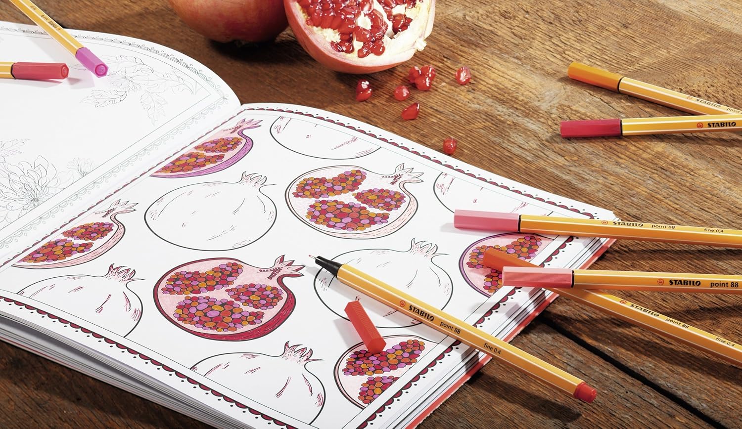 Stabilo Point 88 Fineliners Blauw Rood Zwart - 3Dlg.