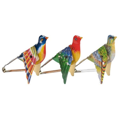 Goki speelgoed zangvogel kleurrijk met mechanisch geluid en vleugels