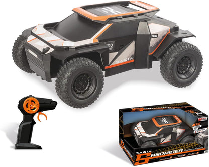 MONDO Dacia Sandrider Parijs Dakar model schaal 1:14 incl. oplaadbare batterijen, speelgoedauto voor kinderen 63834