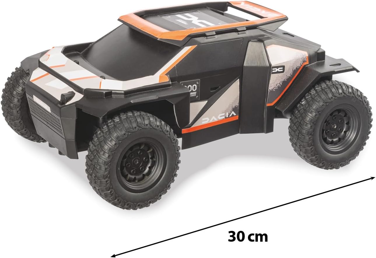 MONDO Dacia Sandrider Parijs Dakar model schaal 1:14 incl. oplaadbare batterijen, speelgoedauto voor kinderen 63834