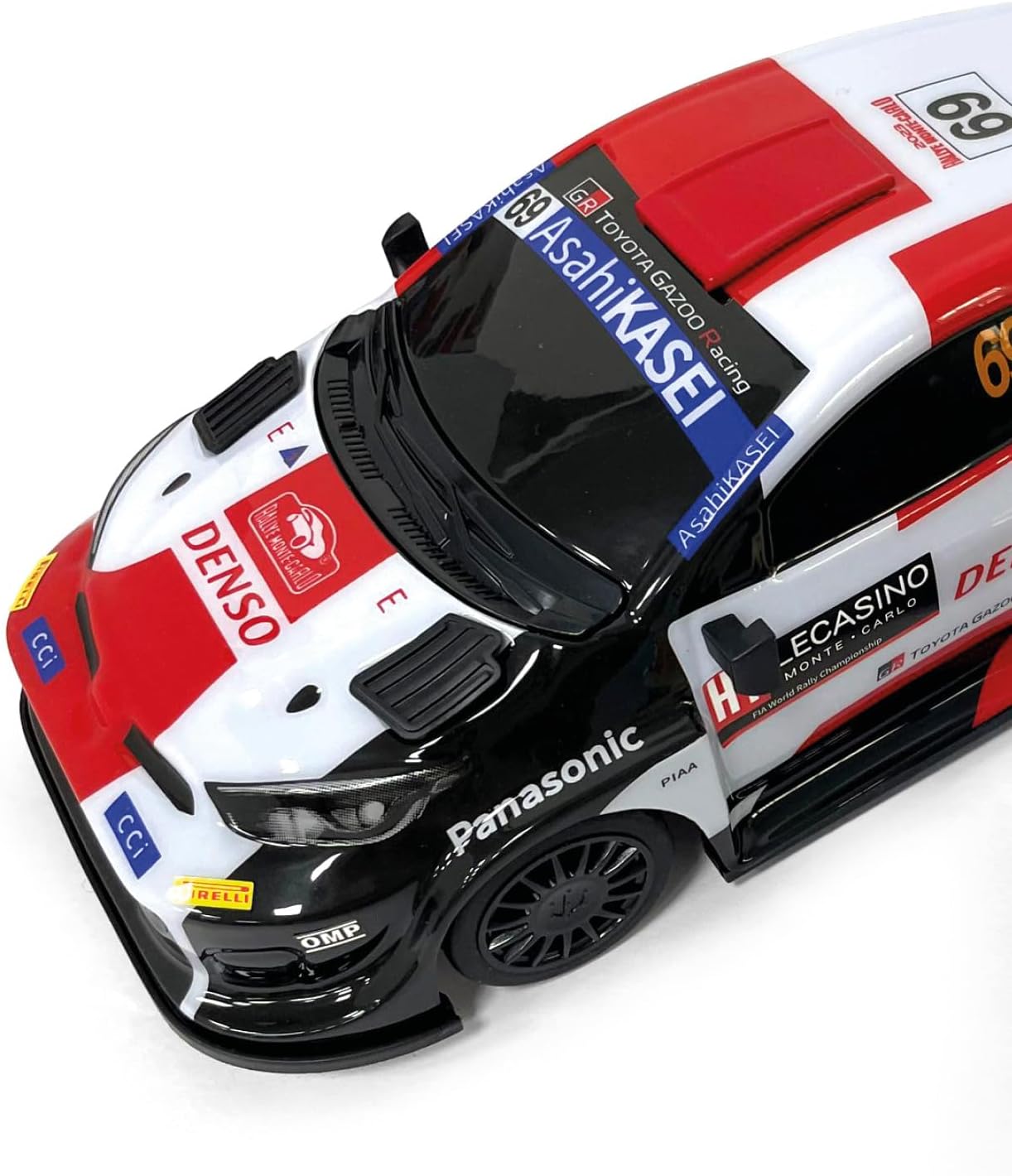Mondo Motors Toyota GR Yaris WRC op afstand bestuurd model, schaal 1:14, oplaadbare batterijen inbegrepen, speelgoedauto 63860