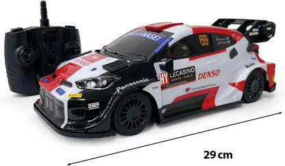 Mondo Motors Toyota GR Yaris WRC op afstand bestuurd model, schaal 1:14, oplaadbare batterijen inbegrepen, speelgoedauto 63860